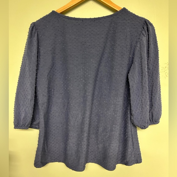 Pewter Textured Blouse - Picture 5 of 5